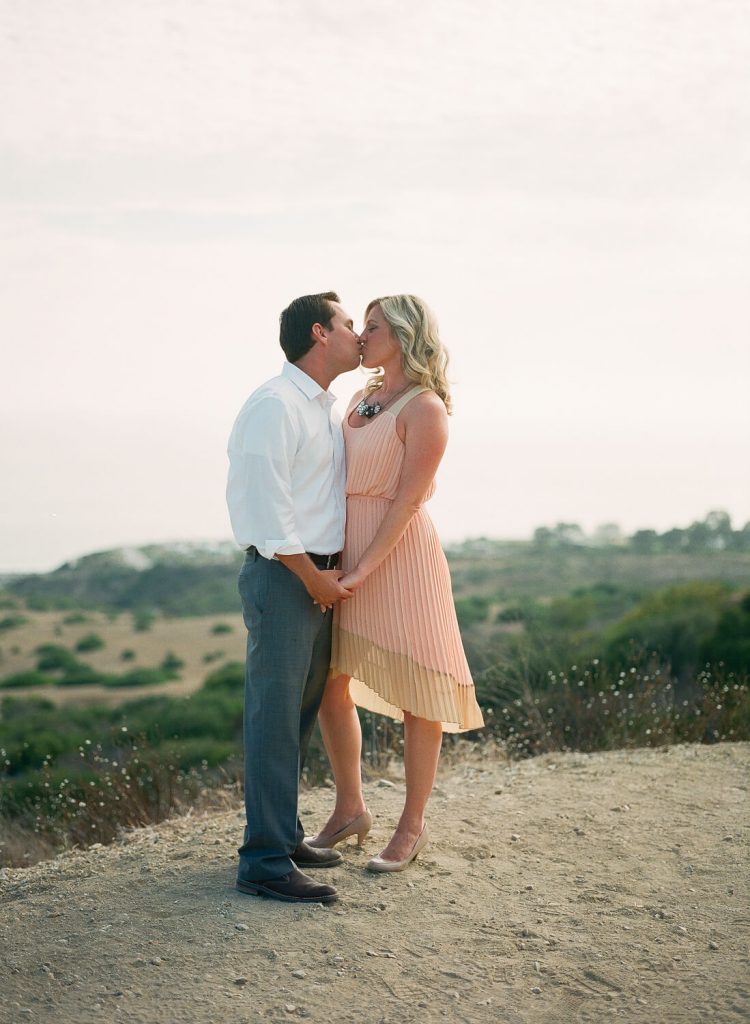 couple kissing crystal cove state park