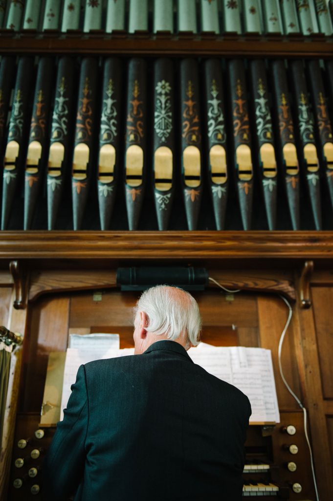 organ player st john the baptist church wedding kendal england