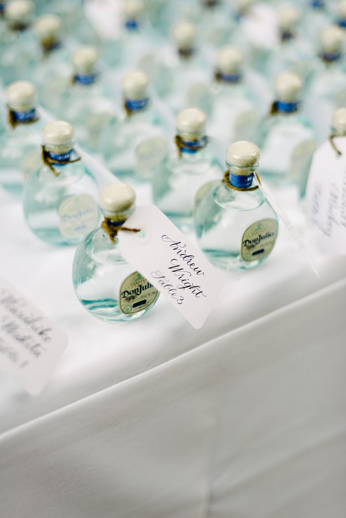 don julio tequila bottles with escort cards